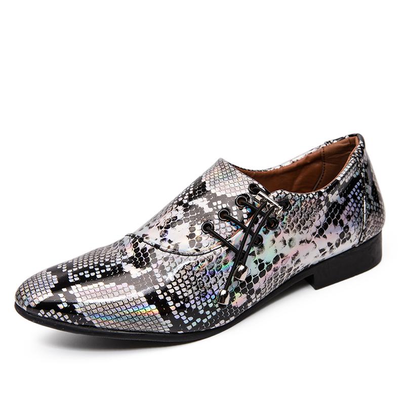 YOUQIJIA New Imitate Snake Leather Men Oxford Shoes Lace Up Casual Business Men Pointed Shoes Wedding Dress Boat, Silver
YOUQIJIA New Imitate Snake Leather Men Oxford Shoes Lace Up Casual Business Men Pointed Shoes Wedding Dress Boat, Silver