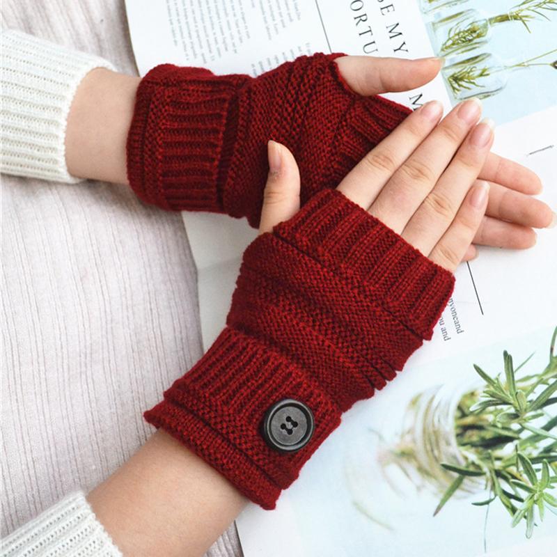 Button Knitted Mitten Long Gloves Autumn Women Wool Arm Warmers Winter Mangas Fingerless Gloves Guantes Tactical
Button Knitted Mitten Long Gloves Autumn Women Wool Arm Warmers Winter Mangas Fingerless Gloves Guantes Tactical