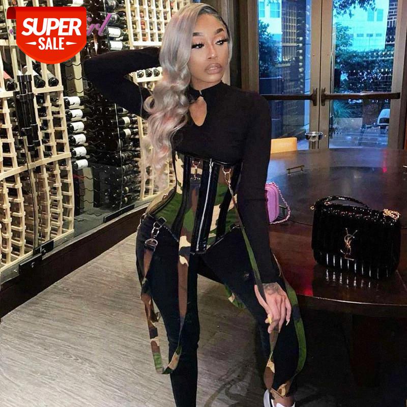 Women Long Sleeve Patchwork With Camouflage Corset Skinny Jumpsuit Bandage Outfit Activewear Rompers Sport Fintess Matching Sets #JG0t, Black;white
Women Long Sleeve Patchwork With Camouflage Corset Skinny Jumpsuit Bandage Outfit Activewear Rompers Sport Fintess Matching Sets #JG0t, Black;white