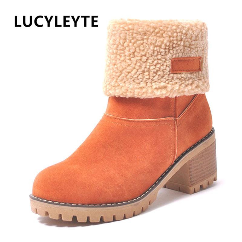 LUCYLEYTE Women Snow Boots Thick Bottom Platform Waterproof Ankle Boots For Women Thick Warm fur Winter Warm size 34-43, Beige
LUCYLEYTE Women Snow Boots Thick Bottom Platform Waterproof Ankle Boots For Women Thick Warm fur Winter Warm size 34-43, Beige