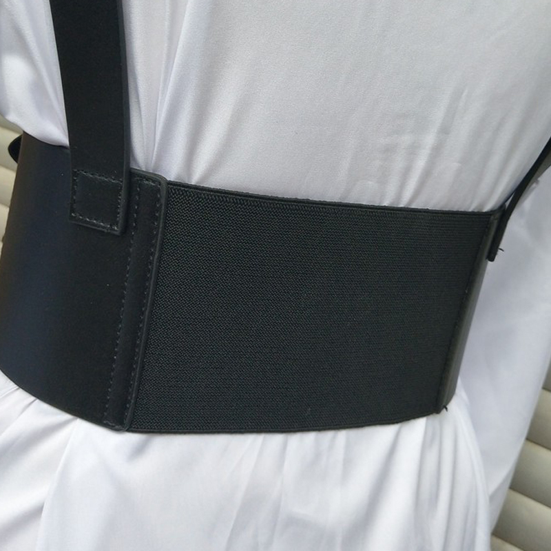 Women Fashion sexy Goth Leather Harness Body Bondage Belt Cage Sculpting elastic Leather Waist Belt chest belt slim body T200327