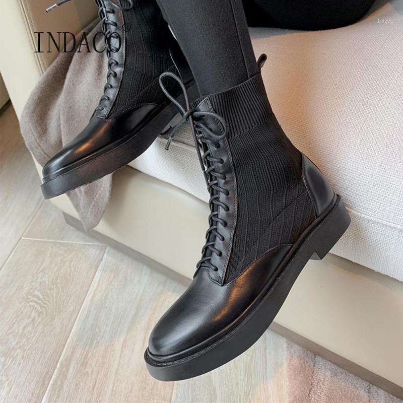 Women Winter Boots Patchwork Leather Ankle Boots Lace Up Female Shoes Autumn Botines Mujer1, Black
Women Winter Boots Patchwork Leather Ankle Boots Lace Up Female Shoes Autumn Botines Mujer1, Black