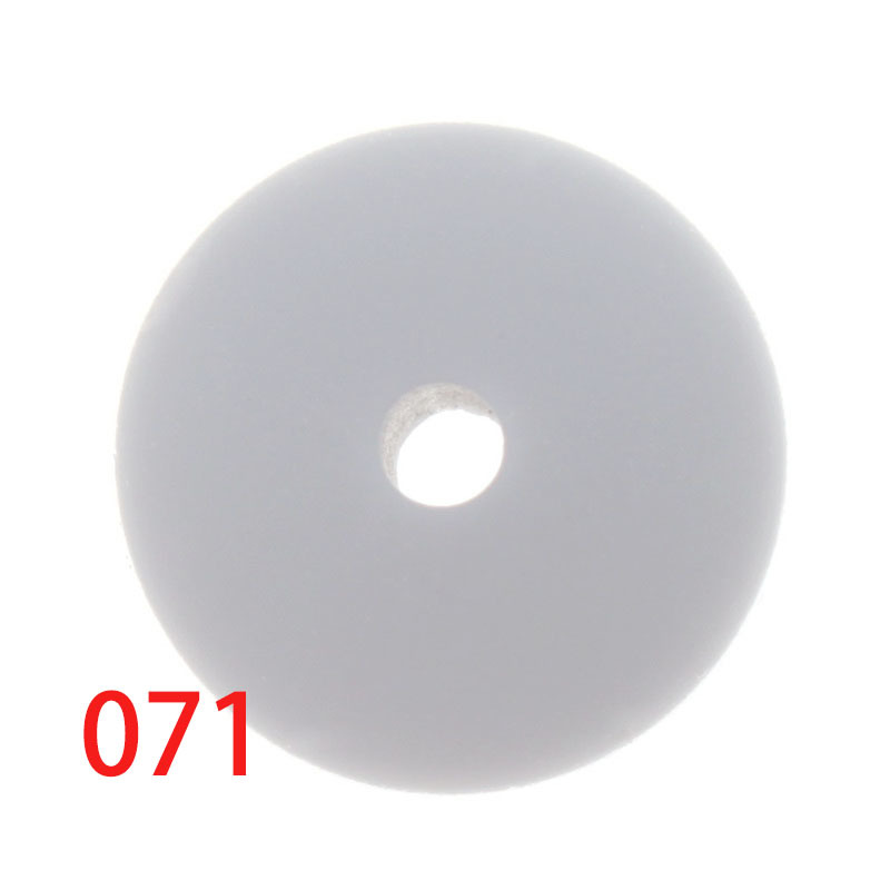Abacus Lentils Beads 50pcs 12*6mm Silicone Flat Rhombus Loose Beads Baby Teether Necklace Chain Pendant Accessories Bpa Free Y1221