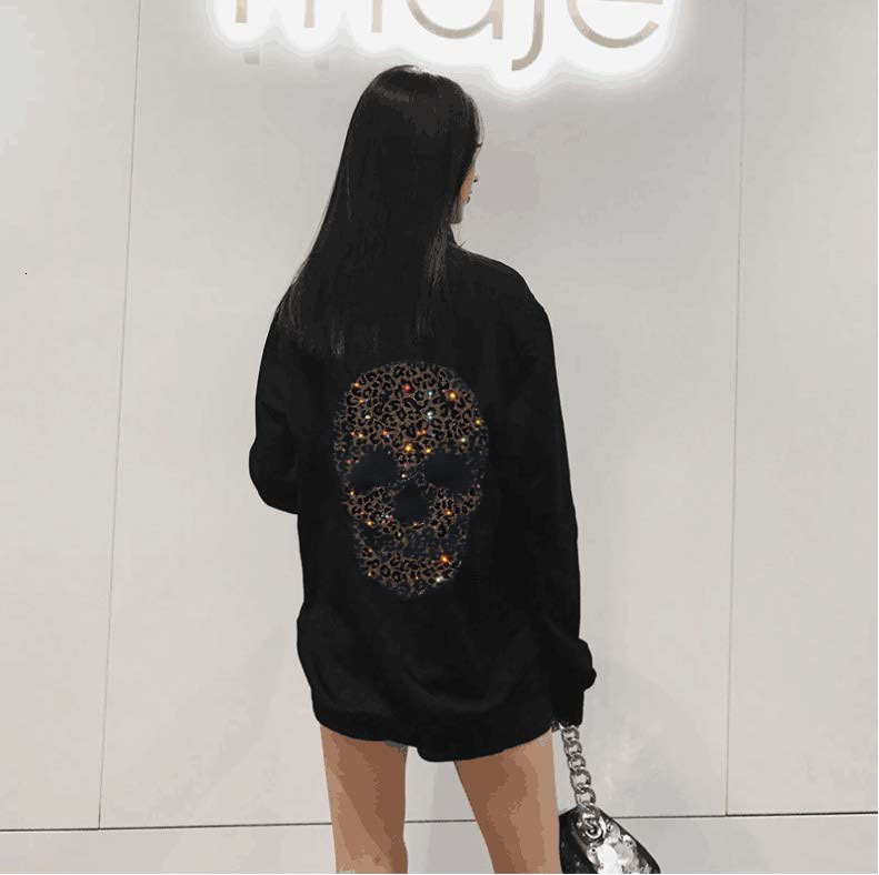 2021 Hot Female Drillhoodies The-neck Diamond Top Loose Sweatshirts Women's Clothes Pyb8, Black
2021 Hot Female Drillhoodies The-neck Diamond Top Loose Sweatshirts Women's Clothes Pyb8, Black