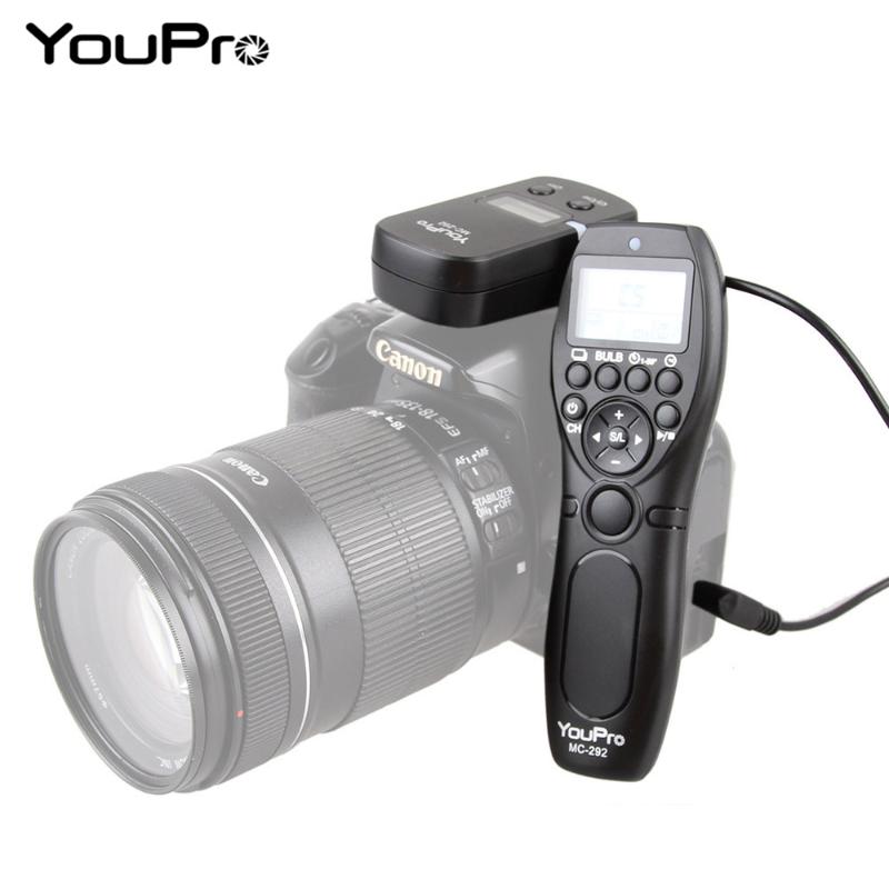 YouPro MC-292 DC0/DC2/N3/S2/E3/E2 2.4G Wireless Remote Control LCD Timer Shutter Release Channels for
YouPro MC-292 DC0/DC2/N3/S2/E3/E2 2.4G Wireless Remote Control LCD Timer Shutter Release Channels for