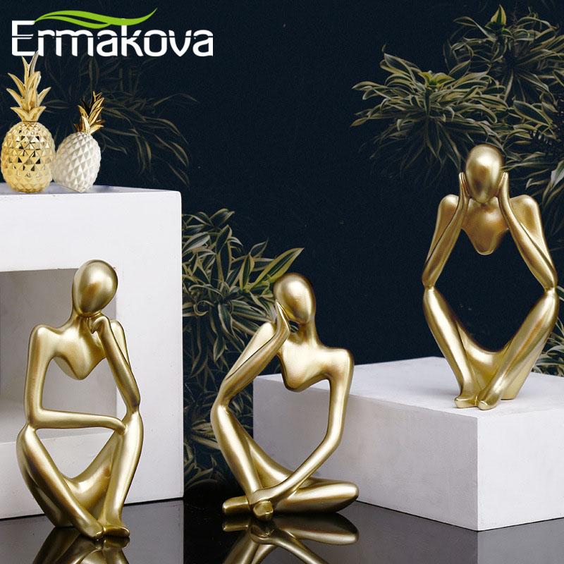 ERMAKOVA Resin Statues Creative Abstract Thinker People Sculptures Miniature Figurines Craft Office Home Decoration
ERMAKOVA Resin Statues Creative Abstract Thinker People Sculptures Miniature Figurines Craft Office Home Decoration