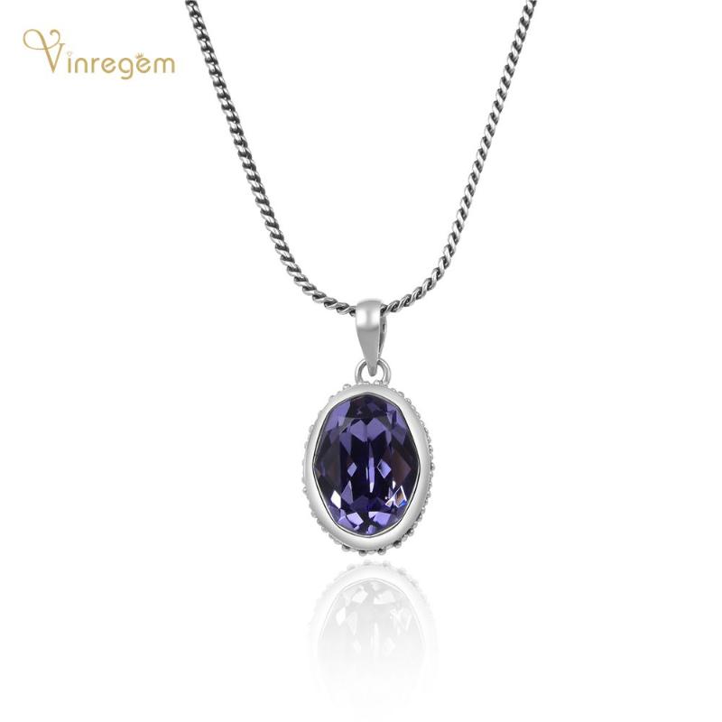 Vinregem Luxury 925 Sterling Silver Oval Cut Amethyst Gemstone Anniversary Party Vintage Pendant Necklace For Women Fine Jewelry
Vinregem Luxury 925 Sterling Silver Oval Cut Amethyst Gemstone Anniversary Party Vintage Pendant Necklace For Women Fine Jewelry