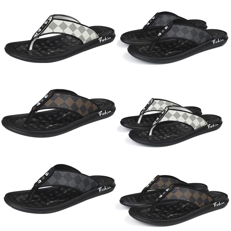 Luxury Checkered pattern Slippers Designer Mens Non-slip Genuine Leather Slides Sandals Summer Beach Casual Flip Flops, White
Luxury Checkered pattern Slippers Designer Mens Non-slip Genuine Leather Slides Sandals Summer Beach Casual Flip Flops, White