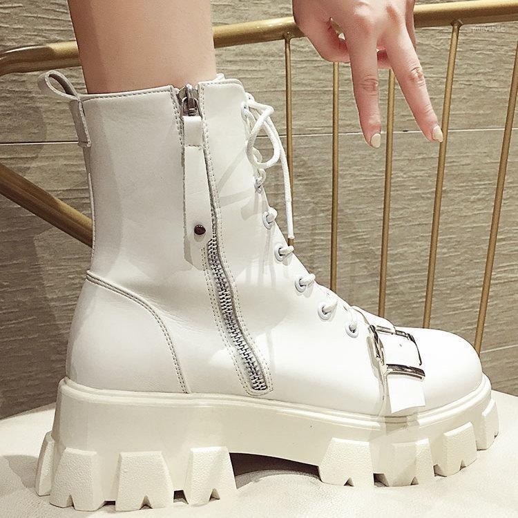 Women Winter Boots Genuine Leather Platform Boots Black Ankle Motorcycle Thick Heel Platform Booties Heels1, White
Women Winter Boots Genuine Leather Platform Boots Black Ankle Motorcycle Thick Heel Platform Booties Heels1, White