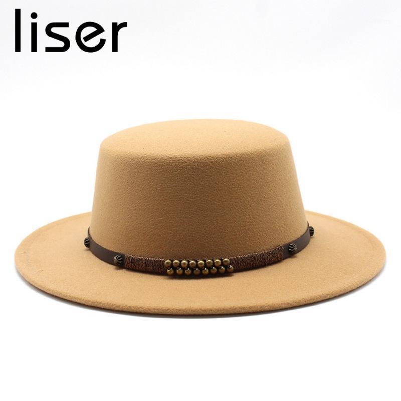 LISER Women Fedoras Top Caps for Female Flat Gentleman Hat Woolen Exquisite Decoration Retro Style Solid Color Party Prom1, White
LISER Women Fedoras Top Caps for Female Flat Gentleman Hat Woolen Exquisite Decoration Retro Style Solid Color Party Prom1, White