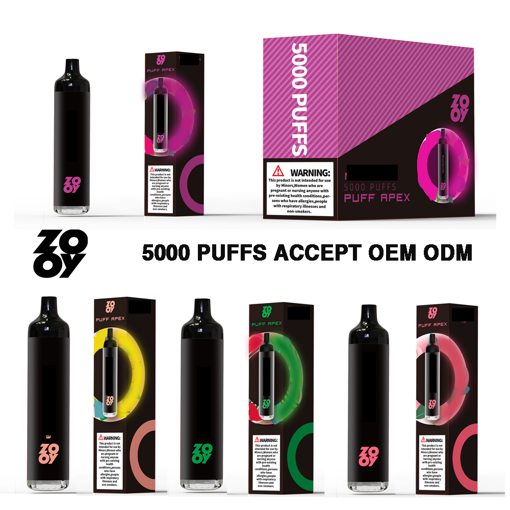 100% Authentic Electronic Cigarette ZOOY puff Disposable Vape Pen Vaporizer 5000puffs Pre-Filled 12ML Capacity With 550MHA Rechargeable battery AIR BAR vapes
100% Authentic Electronic Cigarette ZOOY puff Disposable Vape Pen Vaporizer 5000puffs Pre-Filled 12ML Capacity With 550MHA Rechargeable battery AIR BAR vapes