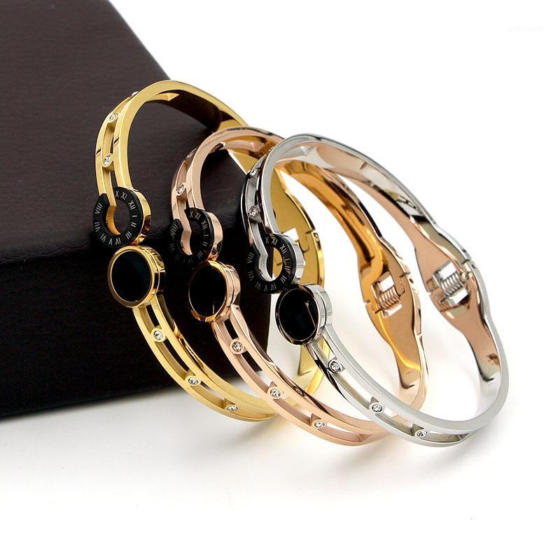 Fashion Stainless Steel Crystal Roman Numerals Round Spring Bangle Bracelet Rose Gold Color Female Woman Party Gift1
Fashion Stainless Steel Crystal Roman Numerals Round Spring Bangle Bracelet Rose Gold Color Female Woman Party Gift1