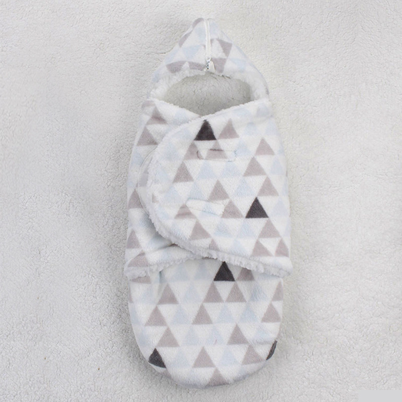 0- whiter Baby blanket wrap double layer fleece baby swaddle bebe envelope sleeping bag for newborns baby bedding blanket LJ201014