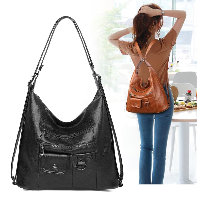The New Premium PU Women Shoulder Bags High Quality Multifunction Women Back Pack For Students School Travel Bags Large Capacity, Black
The New Premium PU Women Shoulder Bags High Quality Multifunction Women Back Pack For Students School Travel Bags Large Capacity, Black