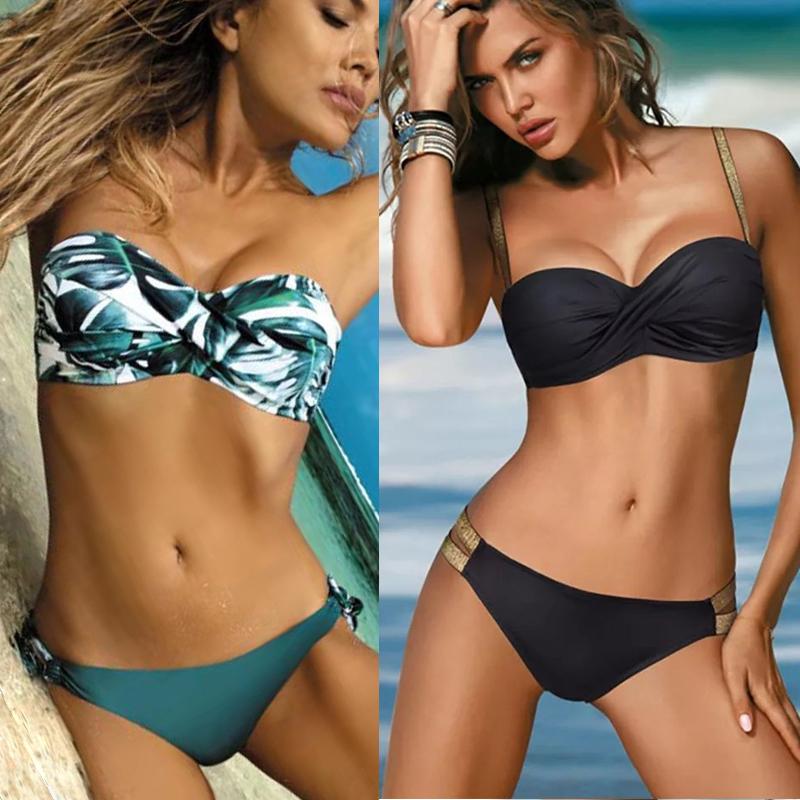 Chest crossing bikinis set Two piece bathing suits women Sexy printing bikini 2020 Solid swimsuit brazilian Plus size swimwear, B08
Chest crossing bikinis set Two piece bathing suits women Sexy printing bikini 2020 Solid swimsuit brazilian Plus size swimwear, B08