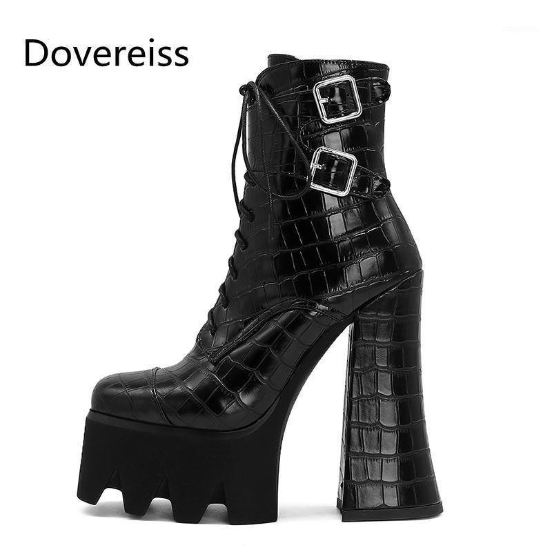 Boots Dovereiss Fashion Women's Shoes Winter Sexy Buckle Cross Tied Concise Waterproof Block Heels Matin Ankle 34-431, Black pu
Boots Dovereiss Fashion Women's Shoes Winter Sexy Buckle Cross Tied Concise Waterproof Block Heels Matin Ankle 34-431, Black pu