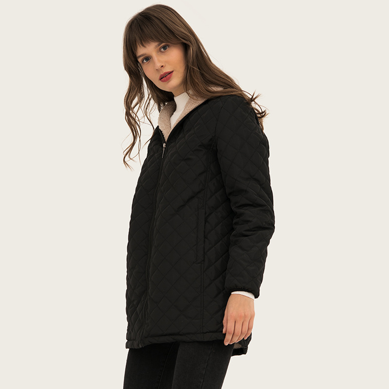 Winter hooded long-sleeved lightweight cotton-padded jacket women solid color fashion mid-length cotton-padded jacket women cross-border ho
Winter hooded long-sleeved lightweight cotton-padded jacket women solid color fashion mid-length cotton-padded jacket women cross-border ho