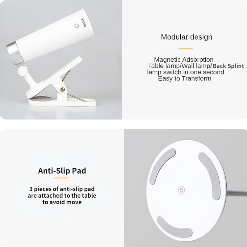 OPPLE Multifunctional 3 in 1 Desk Table Lamp USB Charging Flashlight Eye Protecting Modern Iron Office Learning Bedroom Decor