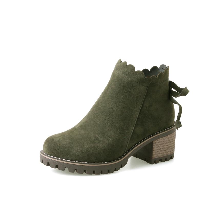 Women's Mid Calf Boots Shoes Round Toe Luxury Designer Boots-Women Rubber High Heel Autumn Large Size Low Fashion 2020
Women's Mid Calf Boots Shoes Round Toe Luxury Designer Boots-Women Rubber High Heel Autumn Large Size Low Fashion 2020