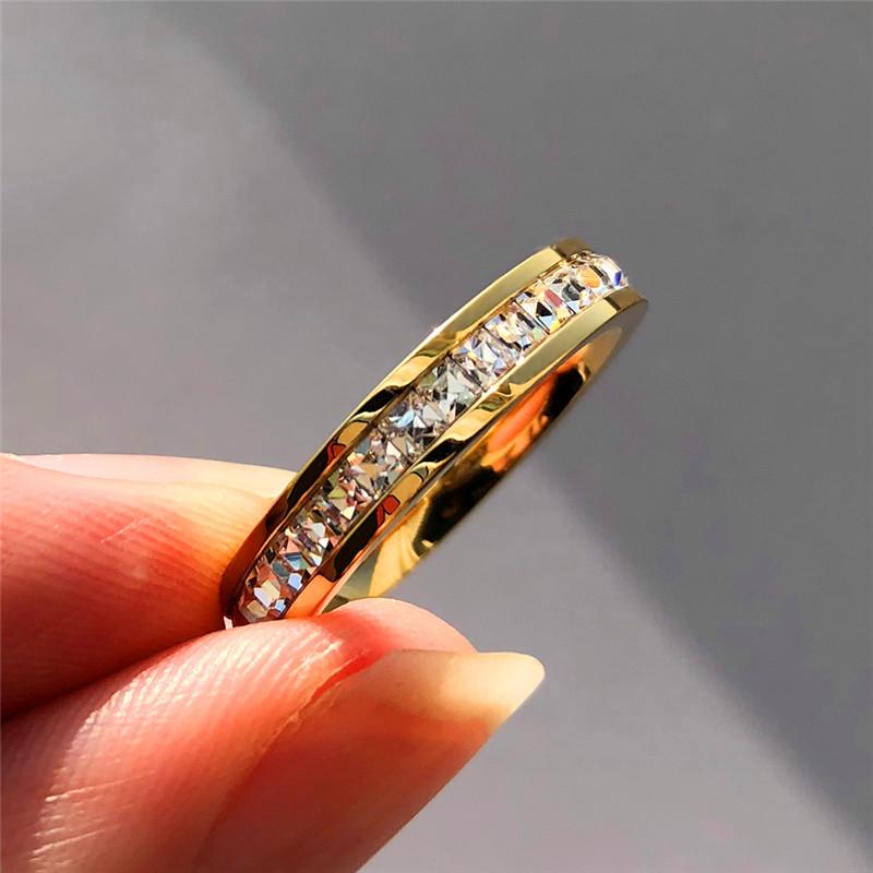 Boho Female Crystal CZ Stone Ring Vintage Stainless Steel Women Wedding Rings Fashion Promise Yellow Gold Engagement Ring
Boho Female Crystal CZ Stone Ring Vintage Stainless Steel Women Wedding Rings Fashion Promise Yellow Gold Engagement Ring
