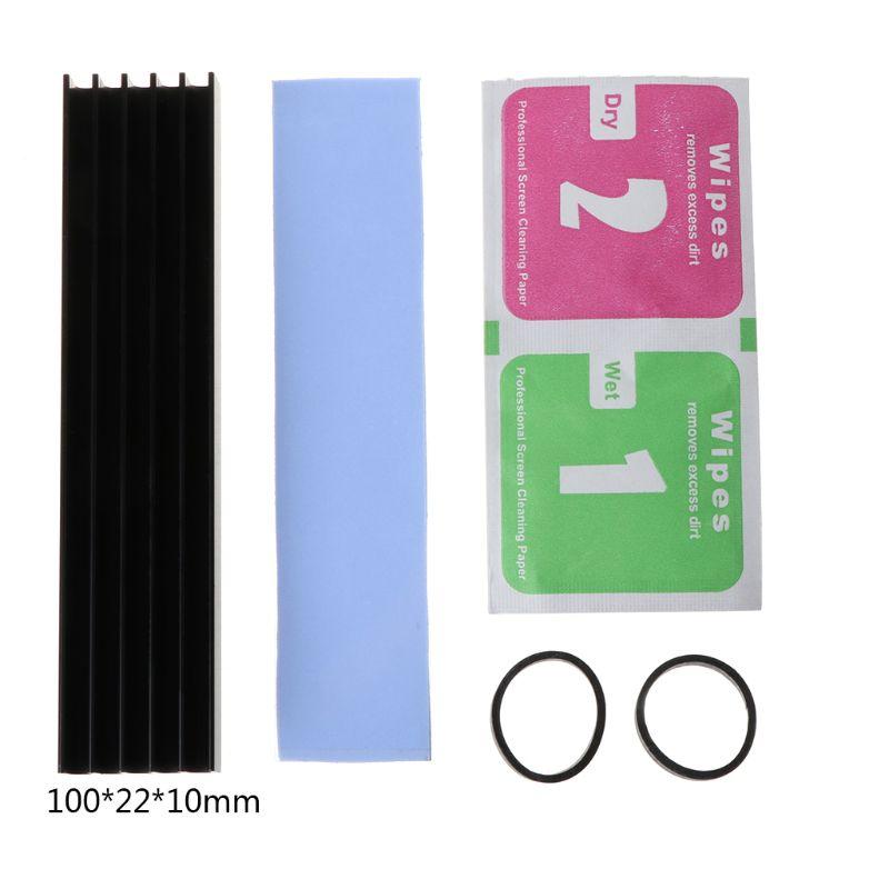 Aluminum Heatsink Cooling Thermal Pad Cooler for NVME M.2 Next Generation Form Factor 22110 PCI-E SSD Solid State Hard Drive Dis
Aluminum Heatsink Cooling Thermal Pad Cooler for NVME M.2 Next Generation Form Factor 22110 PCI-E SSD Solid State Hard Drive Dis