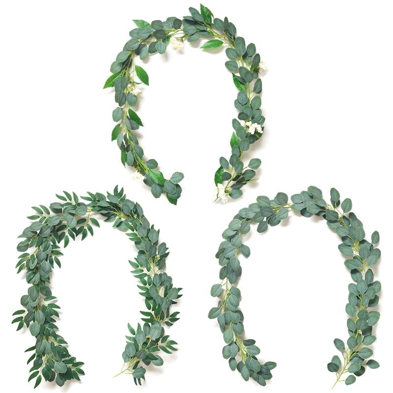 3Pcs 2M Artificial Eucalyptus Round Leaf Garland Plants Vine Fake Foliage Flowers Home Decor Artificial Rattan String, Green
3Pcs 2M Artificial Eucalyptus Round Leaf Garland Plants Vine Fake Foliage Flowers Home Decor Artificial Rattan String, Green