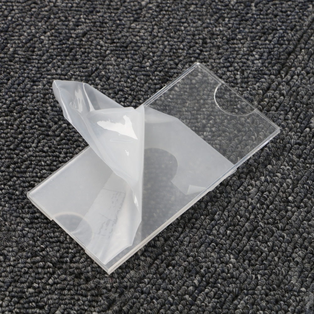 Sticky Acrylic Card Holders For Trading Name Tag Hard Sleeves Case Sports Baseball Cards Toploaders Frame