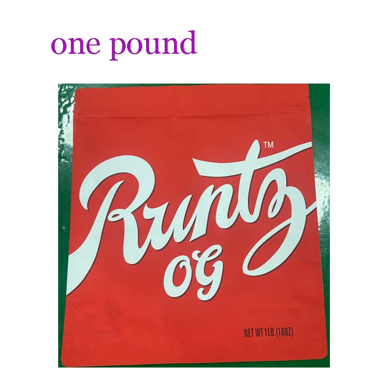 One pound runtz bags packing bags cookies mylar RUNTZ OG PRESSURE resealable smell proof bags 20 styles
One pound runtz bags packing bags cookies mylar RUNTZ OG PRESSURE resealable smell proof bags 20 styles