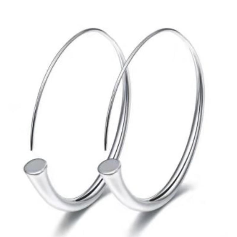 Fashionable Simple Glossy Large Circle Earrings Jewelry Copper Silver Color Gold Exaggerated Large Round Earrings for Women
Fashionable Simple Glossy Large Circle Earrings Jewelry Copper Silver Color Gold Exaggerated Large Round Earrings for Women