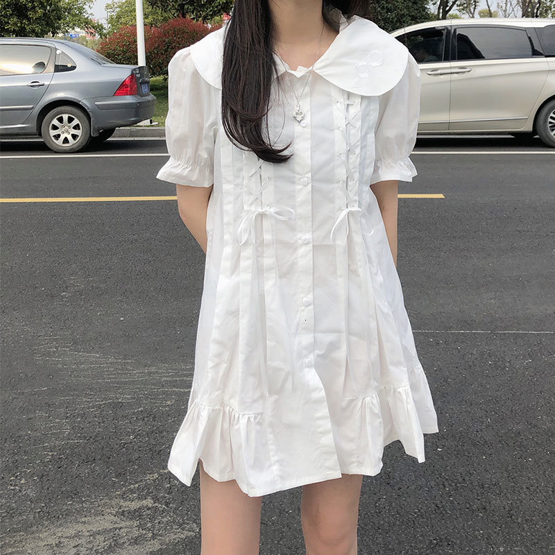 2021 New Summer turn down collar plied with short sleeves to mini women's dress (x1386) X9XW, Beige
2021 New Summer turn down collar plied with short sleeves to mini women's dress (x1386) X9XW, Beige