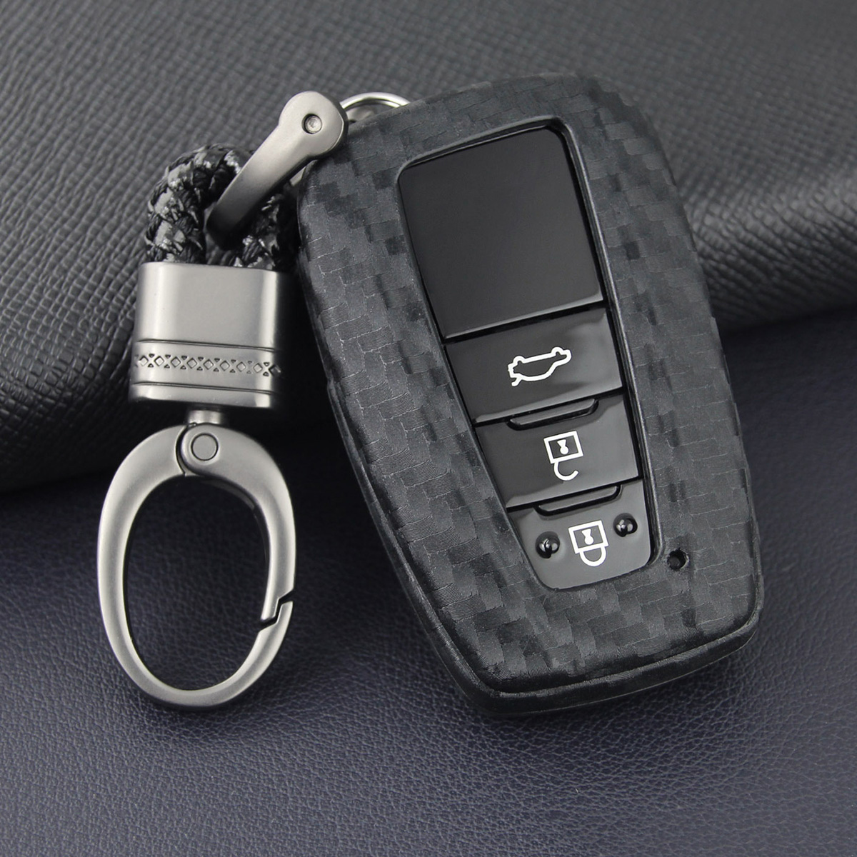 Car Key Case Cover Remote Keychain Holder Fit For Toyota Camry RAV4 Corolla C-HR Prius GT86 LC150 Avalon, Black
Car Key Case Cover Remote Keychain Holder Fit For Toyota Camry RAV4 Corolla C-HR Prius GT86 LC150 Avalon, Black
