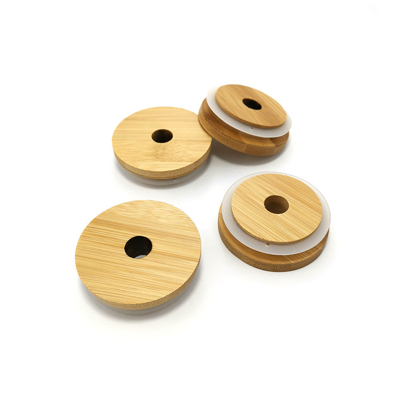 Mason Lids Reusable Bamboo Caps Lids with Straw Hole and Silicone Seal for Mason Jars Canning Drinking Jars Lid HHA2189
Mason Lids Reusable Bamboo Caps Lids with Straw Hole and Silicone Seal for Mason Jars Canning Drinking Jars Lid HHA2189