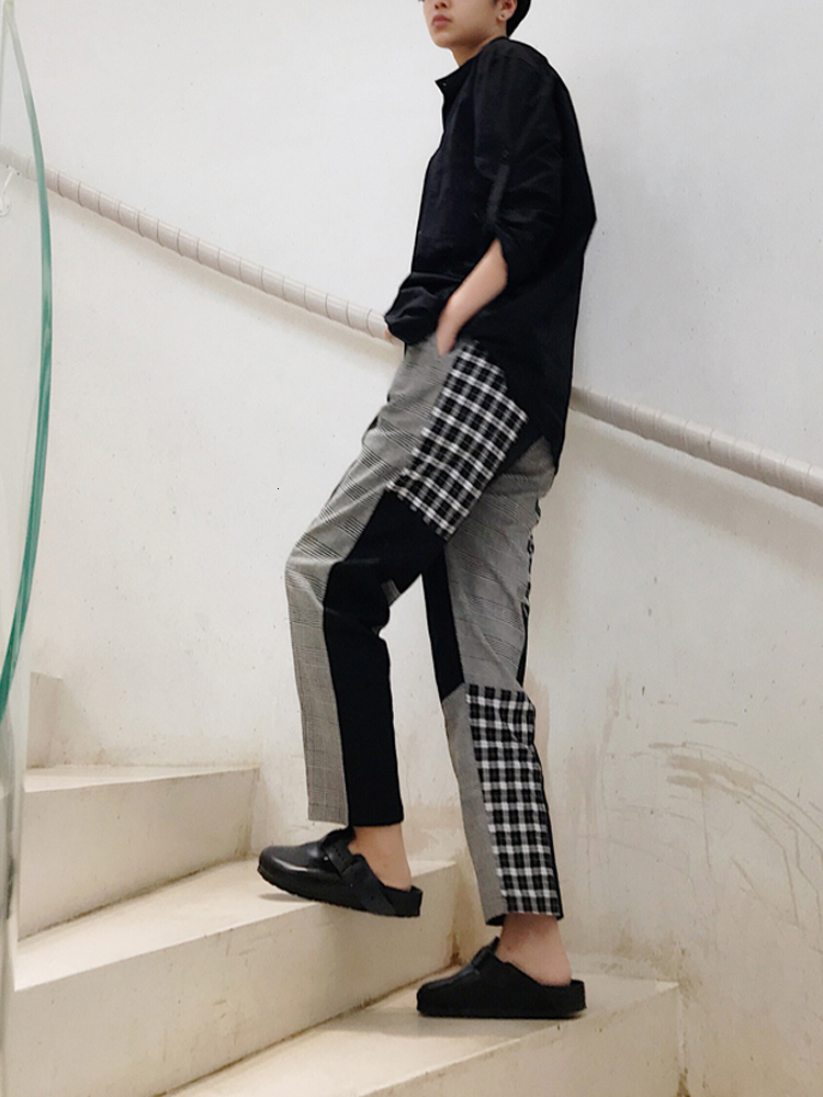 2021 New Tension Super Hot Casual Pants Plaid Sews Points of Loose Foot Nine Harems Male Pants. 49N4, 11
2021 New Tension Super Hot Casual Pants Plaid Sews Points of Loose Foot Nine Harems Male Pants. 49N4, 11