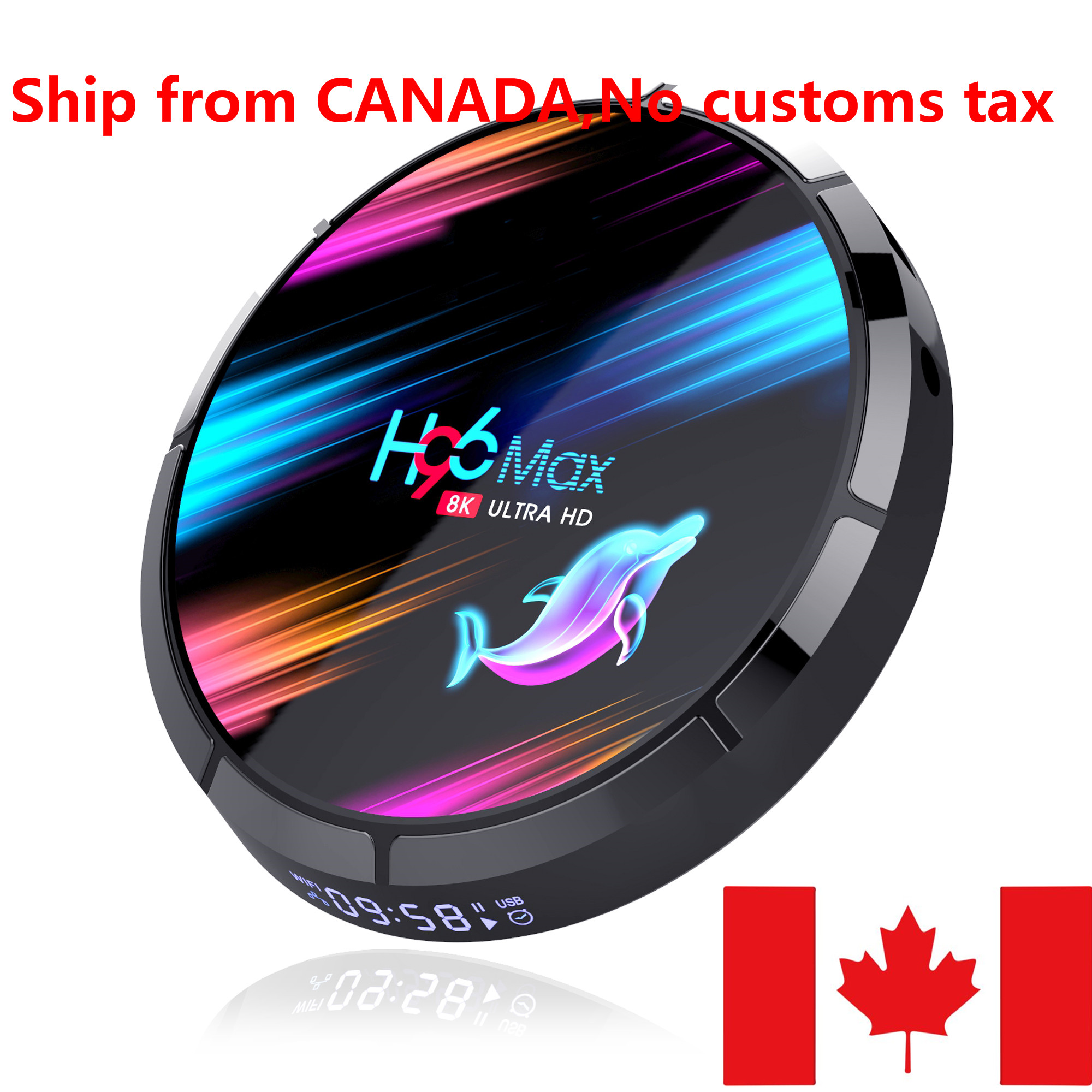 SHIP FROM CANADA H96 MAX X3 Android 9.0 TV BOX Amlogic S905X3 4GB 128GB 2.4G 5G WiFi BT 1000M Lan 8K
SHIP FROM CANADA H96 MAX X3 Android 9.0 TV BOX Amlogic S905X3 4GB 128GB 2.4G 5G WiFi BT 1000M Lan 8K