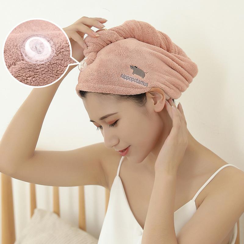 Cartoon Women's Bathroom Super Absorbent Quick-drying Velvet Fabric Hair Towel Bath Dry Cap Solid Color Towel1, A-yellow
Cartoon Women's Bathroom Super Absorbent Quick-drying Velvet Fabric Hair Towel Bath Dry Cap Solid Color Towel1, A-yellow