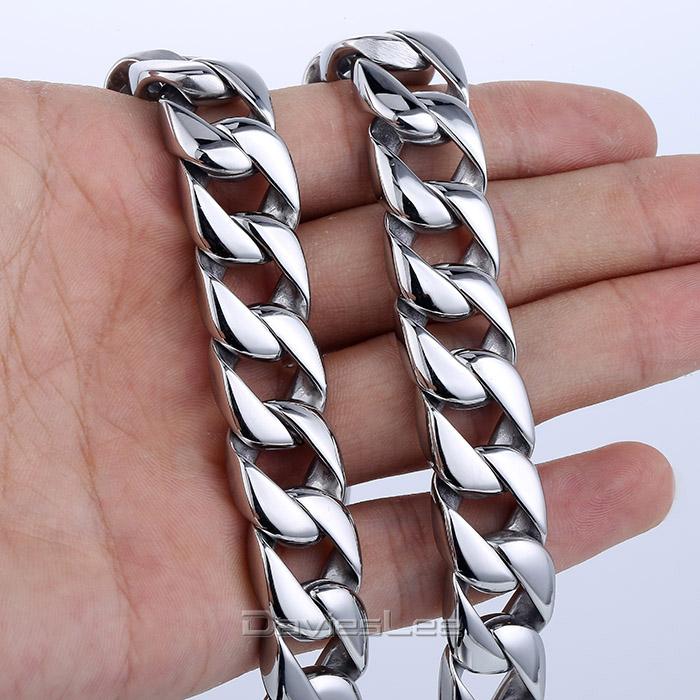 13mm Heavy Mens Chain Boys Necklace Smooth Curb Cuban Link Necklace 316L Stainless Steel 18-36 inch Optional LHN47
13mm Heavy Mens Chain Boys Necklace Smooth Curb Cuban Link Necklace 316L Stainless Steel 18-36 inch Optional LHN47