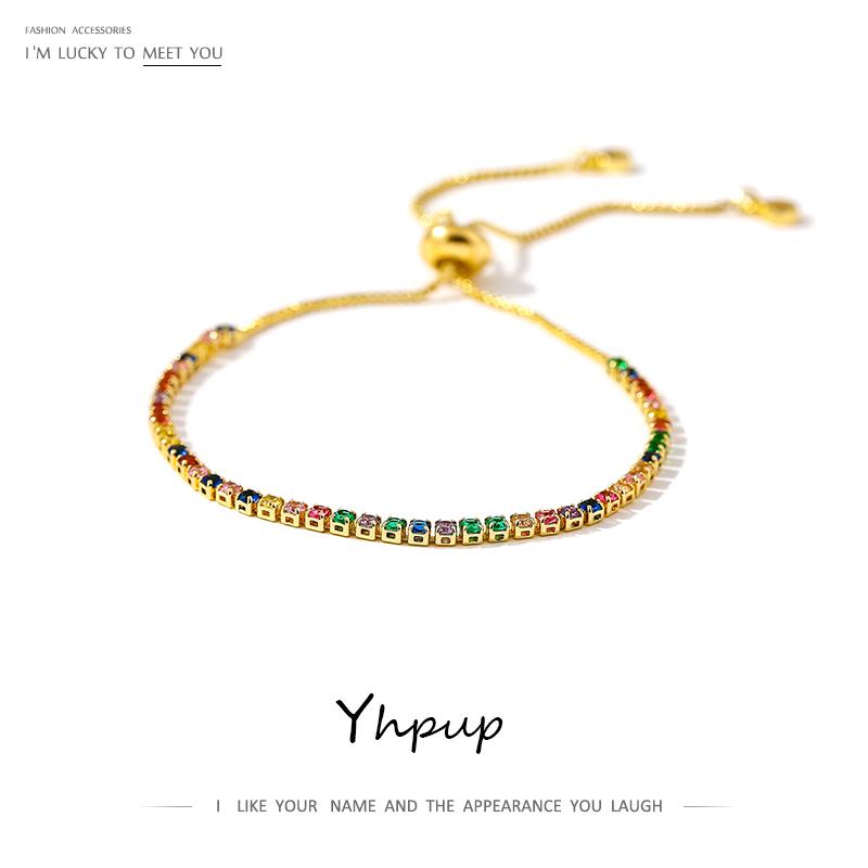 Yhpup Colorful Zirconia Bracelet Rainbow Statement Copper Charm Bangle for Women Party Office Jewelry 2020 Metal
Yhpup Colorful Zirconia Bracelet Rainbow Statement Copper Charm Bangle for Women Party Office Jewelry 2020 Metal