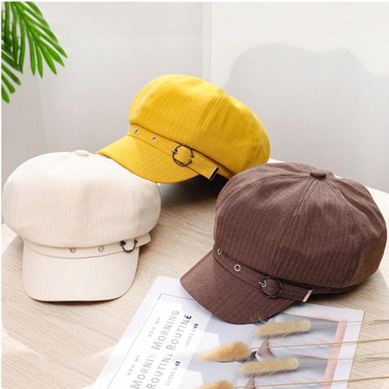 A variety of women's beret cotton striped button octagonal hat British thin caps fashion out the street retro painter hat1
A variety of women's beret cotton striped button octagonal hat British thin caps fashion out the street retro painter hat1