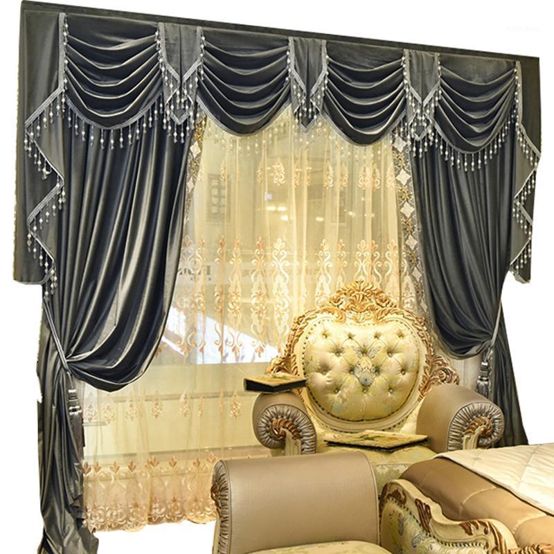 Custom curtains high class European luxury Simple pure grey color French velvet embroidered lace curtain valance tulle N0431, As pic
Custom curtains high class European luxury Simple pure grey color French velvet embroidered lace curtain valance tulle N0431, As pic