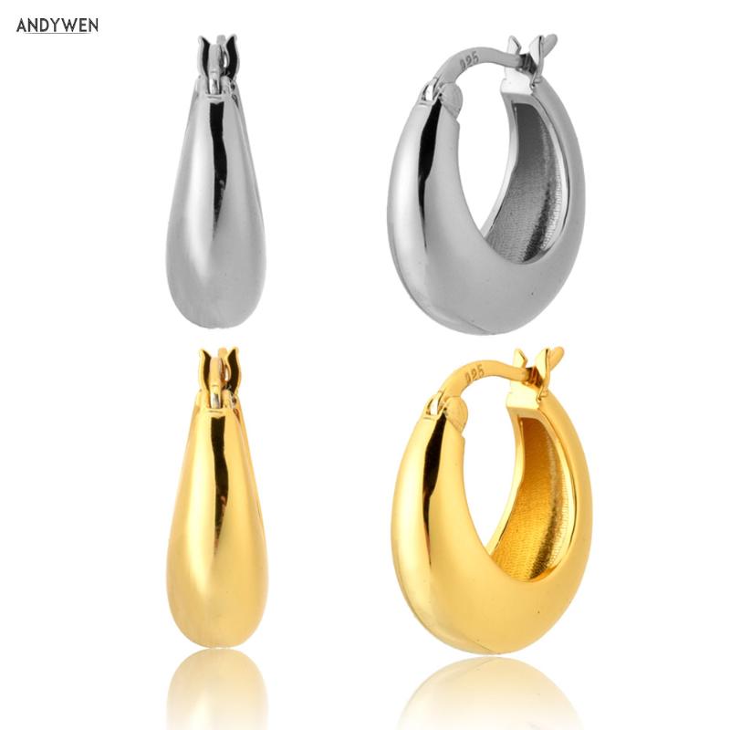 ANDYWEN 925 Sterling Silver 12mm Ovals Hoops Gold Huggies Luxury 2020 Rock Punk Party PiercingWomen Fashion Jewelry Pendiente
ANDYWEN 925 Sterling Silver 12mm Ovals Hoops Gold Huggies Luxury 2020 Rock Punk Party PiercingWomen Fashion Jewelry Pendiente