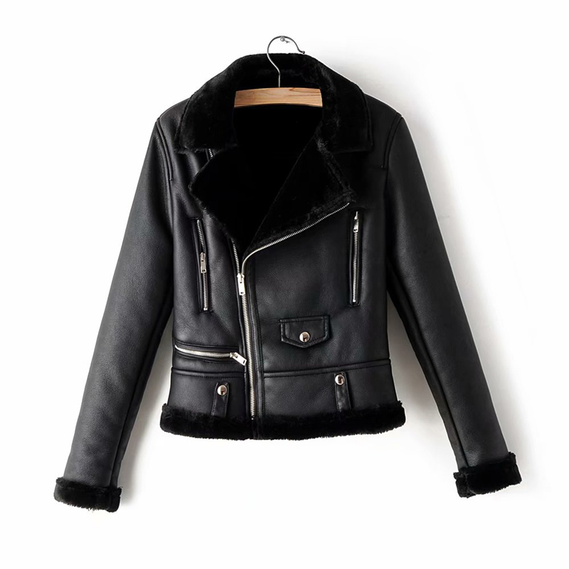 2021 New Female Fashions Lamb Wool Leather Winter Lady Black Thick Women Jackets Women's Suits with Fancy Zipper Girls Outerwear NMGH
2021 New Female Fashions Lamb Wool Leather Winter Lady Black Thick Women Jackets Women's Suits with Fancy Zipper Girls Outerwear NMGH