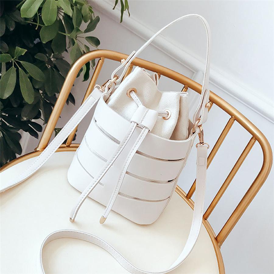 Bucket Bag 2020 New Women PU Leather Summer Wave Simple Crossbody Packages Shoulder bag Portable Fashion Handbags 139, Black
Bucket Bag 2020 New Women PU Leather Summer Wave Simple Crossbody Packages Shoulder bag Portable Fashion Handbags 139, Black