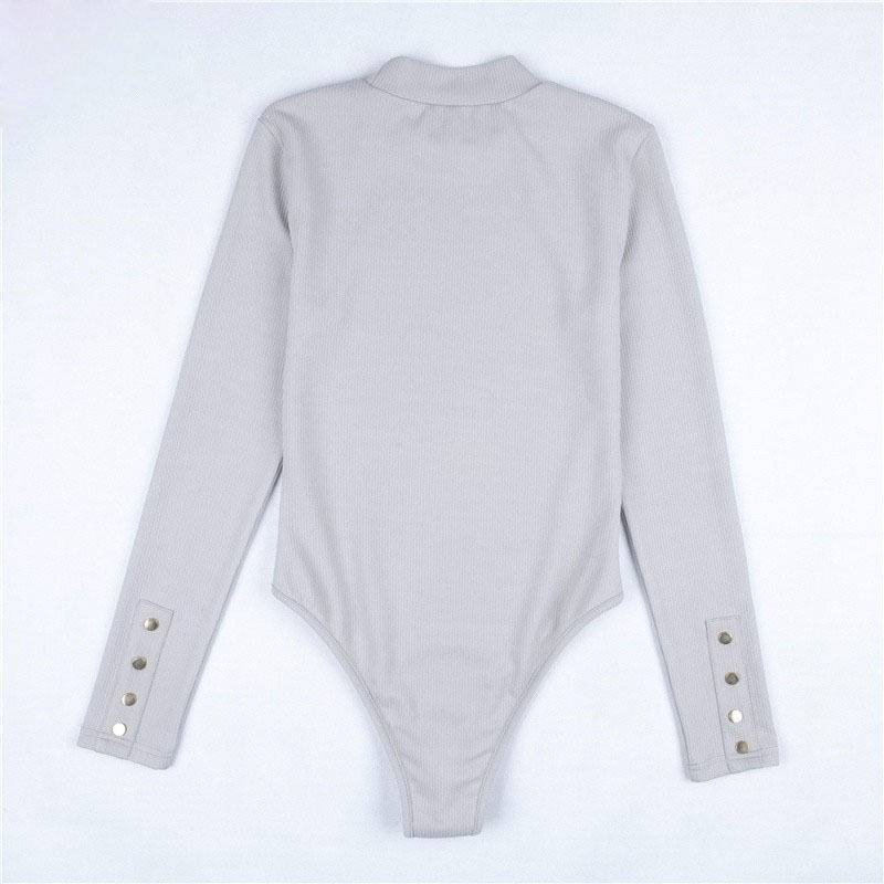 New Fashion Sexy Women Skinny Knitted Long Sleeve O Neck Stretch Bodysuit Lady Leotard Body Tops T200116