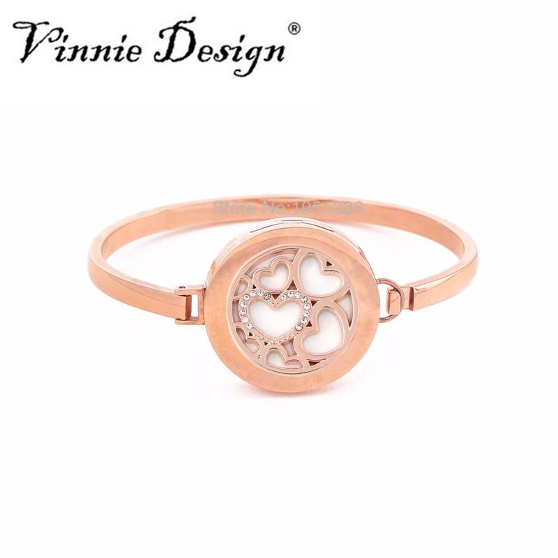 Vinnie Design Jewelry Stainless Steel Rose Gold with 25mm Coin 7cm Diameter Magnet Bracelets & Bangles
Vinnie Design Jewelry Stainless Steel Rose Gold with 25mm Coin 7cm Diameter Magnet Bracelets & Bangles