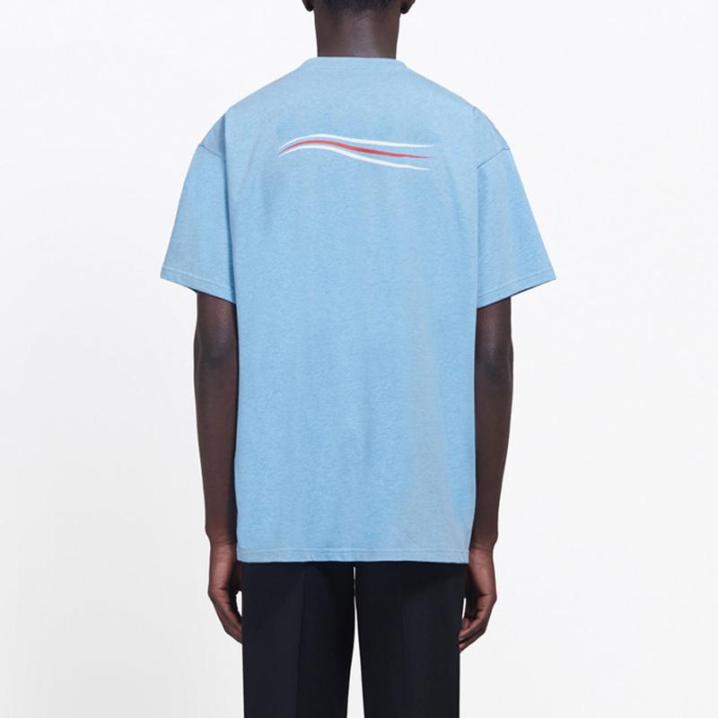 Summer Spring Solid Color Logo Wave Oversize Men's T-Shirts France Paris Luxury Fashion Classic Letter Print Women Short Sleeve High Street Cotton Tee, Black
Summer Spring Solid Color Logo Wave Oversize Men's T-Shirts France Paris Luxury Fashion Classic Letter Print Women Short Sleeve High Street Cotton Tee, Black