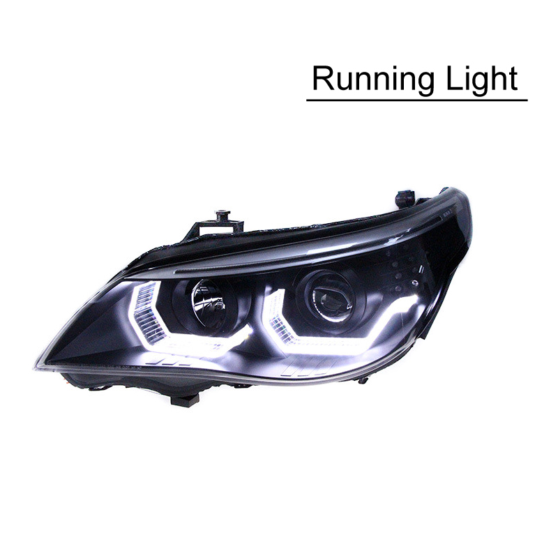Car Head Lights Parts For BMW E60 2003-2010 Headlights Front Lamp LED Signal Brake Reversing Parking Fog Lights