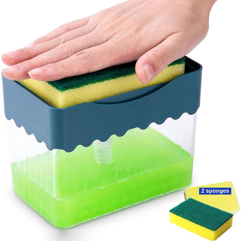 Dish Soap Dispenser for Kitchen Soap Dispenser with Sponge Holder for Kitchen Sink Dispenser,Soap Pump
Dish Soap Dispenser for Kitchen Soap Dispenser with Sponge Holder for Kitchen Sink Dispenser,Soap Pump