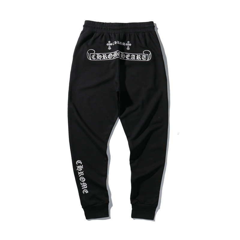 tide Autumn ch crosin cross horseshoe Sanskrit embroidery casual men's and women's small foot sports pants, Black
tide Autumn ch crosin cross horseshoe Sanskrit embroidery casual men's and women's small foot sports pants, Black