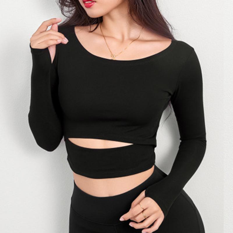 Women Gym Yoga Crop Tops Yoga Shirts 2020 Long Sleeve Workout Tops Fitness Running Sport T-Shirts Training Sportswear Sexy, Black
Women Gym Yoga Crop Tops Yoga Shirts 2020 Long Sleeve Workout Tops Fitness Running Sport T-Shirts Training Sportswear Sexy, Black