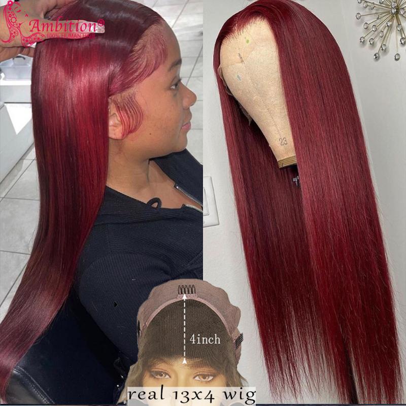 #99j Preuvian Remy Human Hair Wigs Pre plucked 13x4 Lace Front Wigs Straight 180% Density Dark Wine Lace Bleached Knots, Real 13x4 lace wig
#99j Preuvian Remy Human Hair Wigs Pre plucked 13x4 Lace Front Wigs Straight 180% Density Dark Wine Lace Bleached Knots, Real 13x4 lace wig